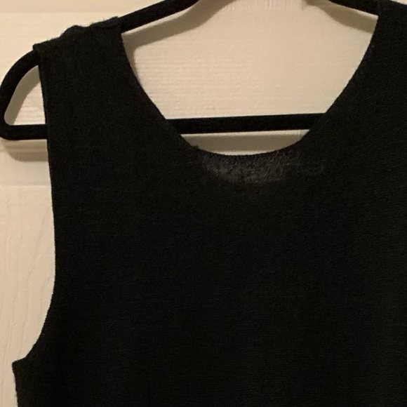 NWT Little Black Dress - Elegant Black Sheath Dress with Beaded Fringe - Picture 3 of 3